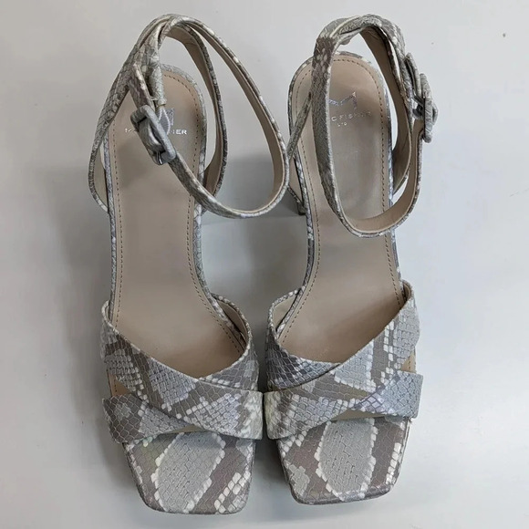 New Marc Fisher Faril Ankle Strap Platform Sandal Chic Cream Size 9 - Picture 5 of 12